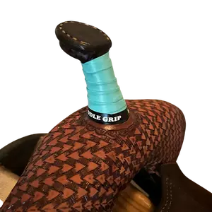 Saddle Grip Barrel Racing Horn Wrap 3 Pack Turn & Burn Turquoise Non-adhesive Easy Installation Hook-and-loop Closures Fits Most Western Saddle Horns