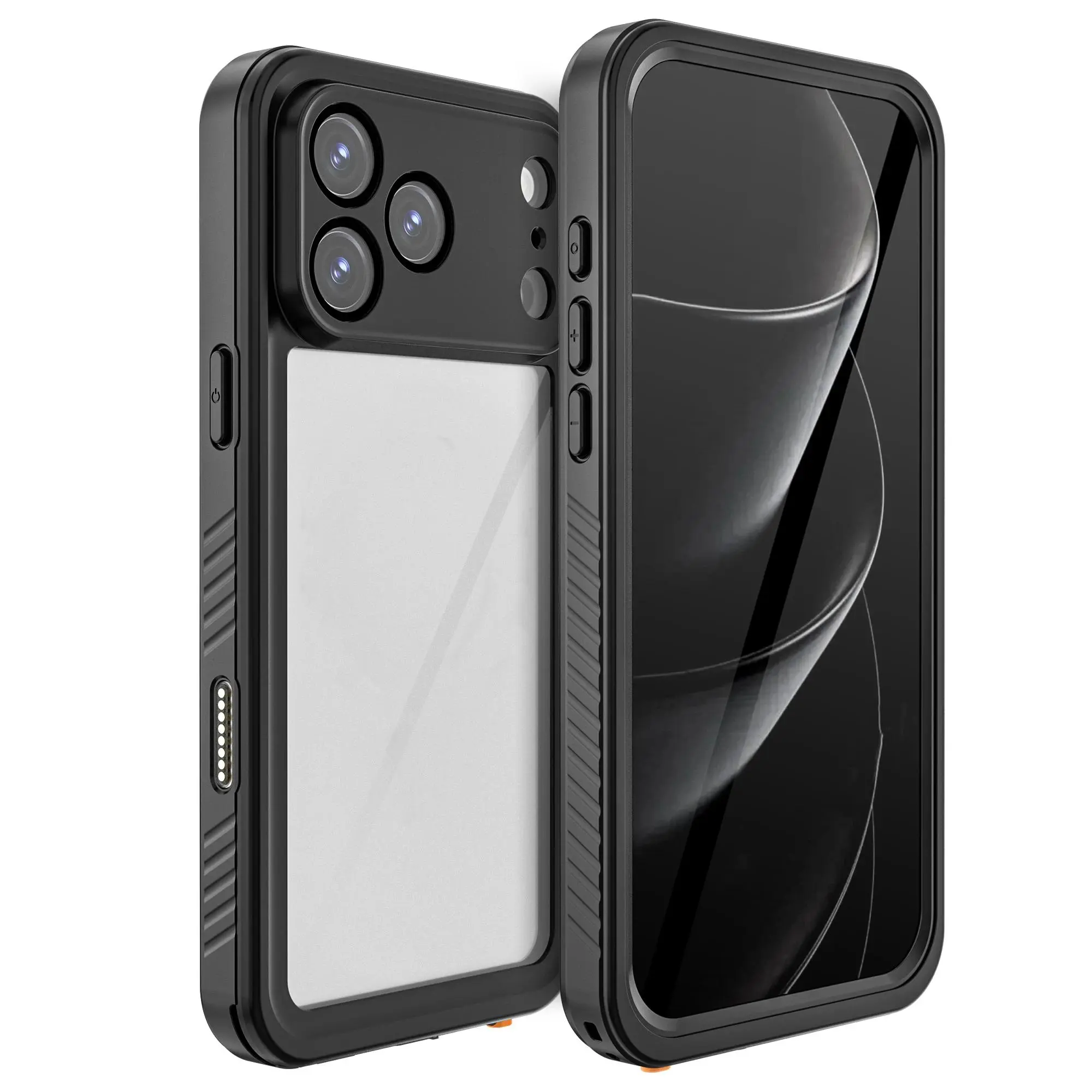 LUCY shellbox for 17Promax/16/15/14 waterproof phone case diving swimming anti-drop anti-shockproof full body protective phone case