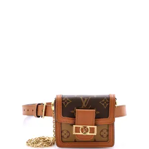 Pre-owned Louis Vuitton material Belt Bags Dauphine Bumbag Reverse Monogram Canvas BB by Rebag