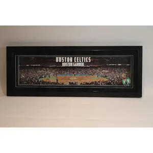 Boston Celtics TD Garden Panoramic Photo – Shadowbox Lighted Framed