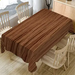 Wood Grain Tablecloth, Rectangular Table Cover for Indoor & Outdoor Use, Kitchen Dining Room Decor, Holiday Party Wedding Dinner
