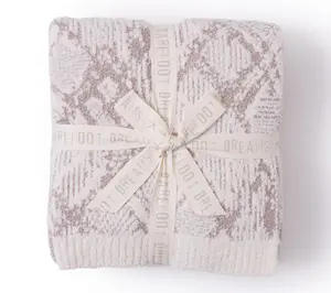 Barefoot Dreams CozyChic Cotton Graphic Texture Throw 54x72