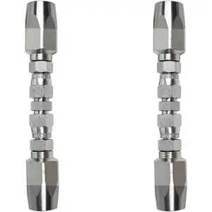2-Pack Hydraulic Hose Field Repair Kit,1/4" Inner Diameter Reusable