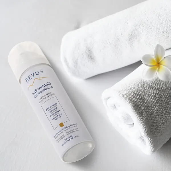 Thermal Water FACE SPRAY BEYUS SKINCARE Natural thermal water face spray a mist that is refreshing.