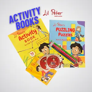 Lil Peter's Activity Books — for kids 4+ and 8+ — Soft Covers