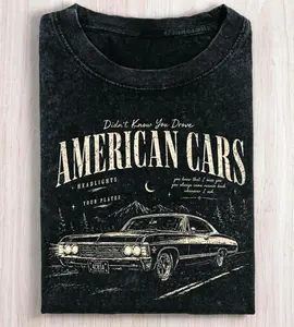 Vintage American Cars Shirt,The Divide Tour Shirt, Music Lover Gift, Funny Erling Meme Shirt, Laid-Back Vibe, Always in Style, Vintage Fashion, Classic Styles for Everyone
