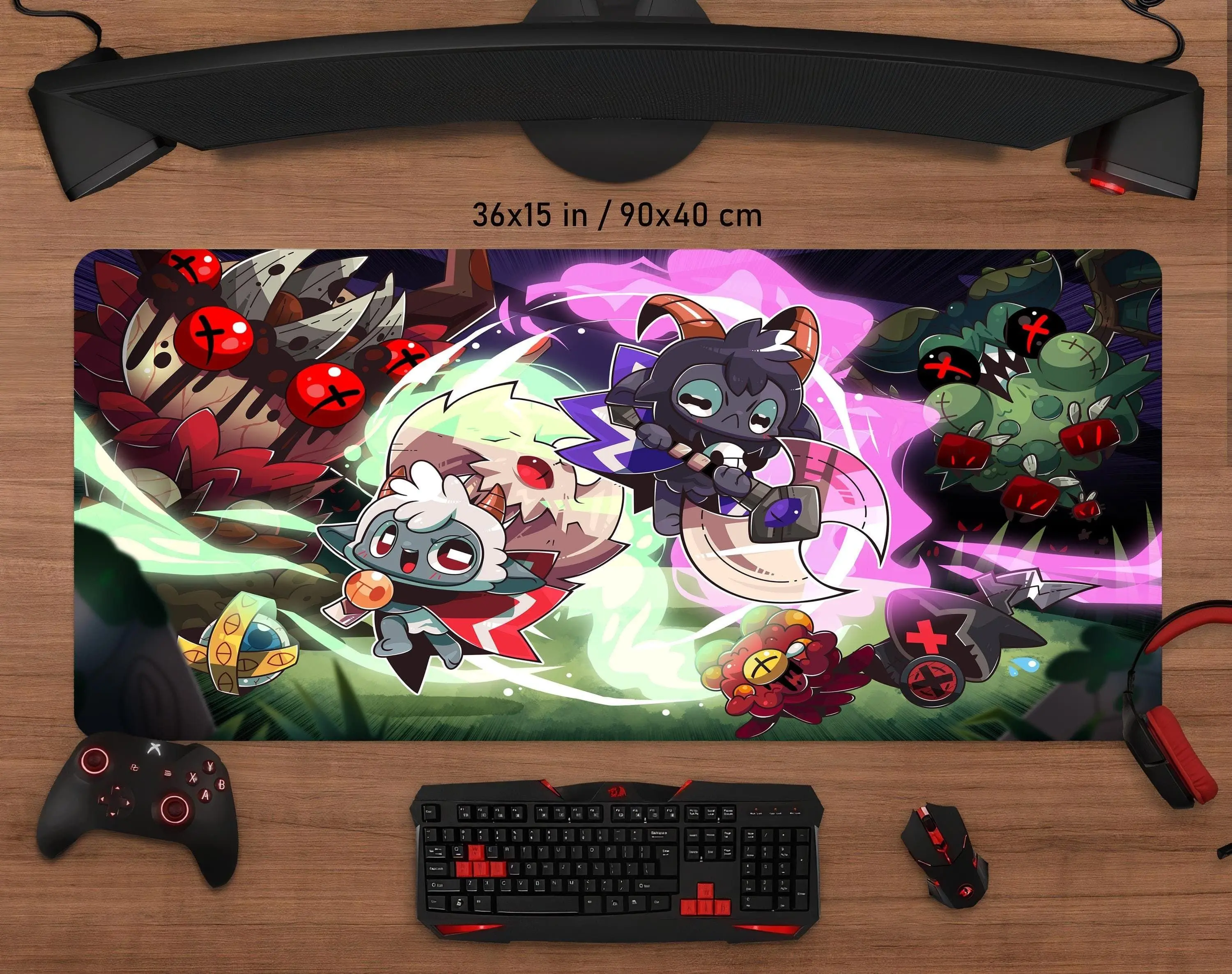 [Sale off up to 65%][Free Ship] Cult of the Lamb Mouse Pad • Personalized Printing • Gaming Mouse Pad • Customized Mouse Pad • Game • Anime • Desk Mat