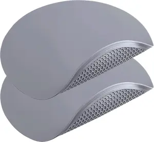 Silicone Microwave Mat - Round 12" x 12" - Set of 2 Heat Resistant Multifunctional Mat, Splatter Guard, Trivet, Hot Pad, Pot Holder