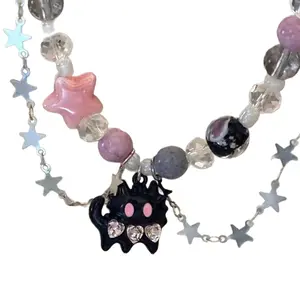 Adjustable Chain Necklace Black Funny Perfect for Trendsetters