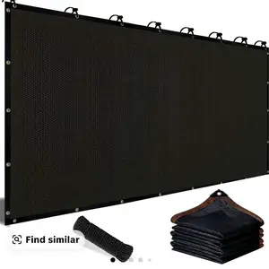 90% Blackout Cloth (Black) - 10 x 13ft UV-Resistant Shade Net with Reinforced Rivets, Suitable for Outdoor Adventures / Camping / Garden / Patio / Greenhouse.Mesh Shade Cloth