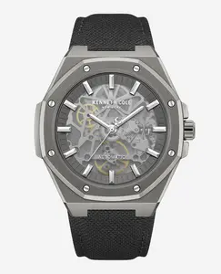 Skeleton Automatic Nylon Strap Watch