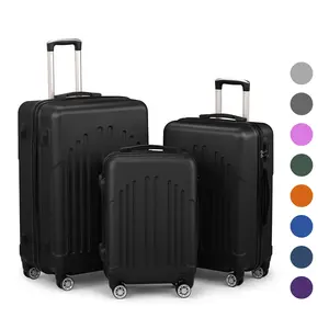 Ubesgoo 3-Piece Luggage Set Lightweight ABS Hardside Suitcases with TSA Locks 4 Spinner Wheels 20"/24"/28" Perfect for Carry-On Check-In Business Trips