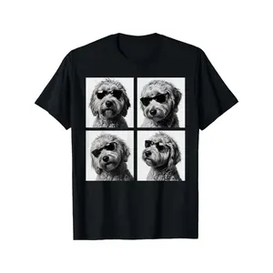 Funny Goldendoodle Meme Cute Doodle Photo Booth T-Shirt for Men Women Couple Trendy Cotton Tops Short Sleeve, Street Style Short Sleeve Tee, Comfort Tee, Casual Summer Tee, Must-have Fashionable Tee