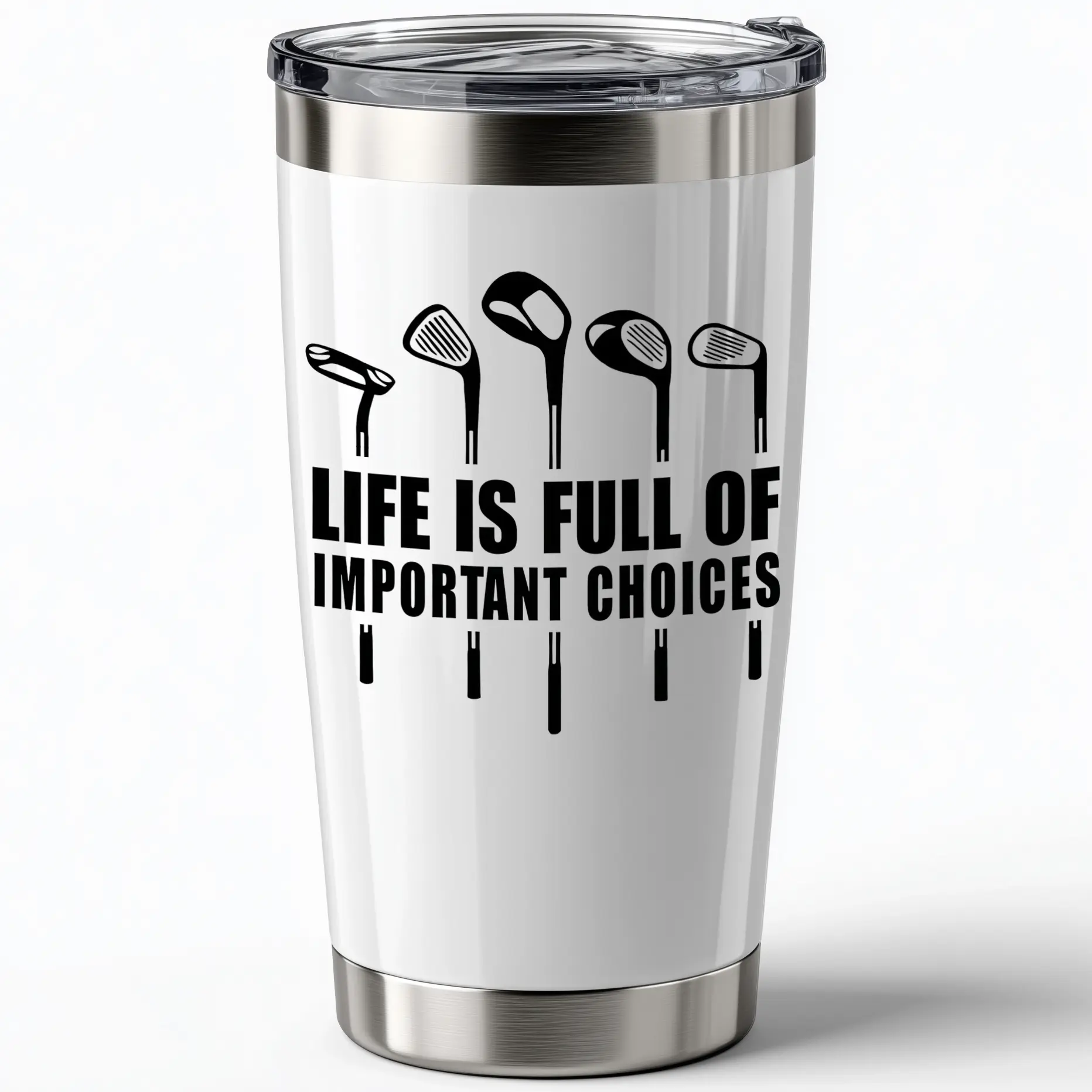 Golf Gift for Men, Dad - Funny Golf Tumbler Gifts for Women, Him, Men Golfers, Unique Father Day Gifts Coffee Mug 20oz, Travel Mug Stainless Steel with Lid and Straw