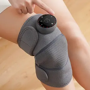 Electric Heated Knee Massager, Self-Heating Knee Brace, Adjustable, Pain Relief, Warmth Therapy, Multi-Function Heating Massage Pad