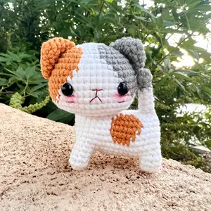 Crochet Amigurumi Kitten Cat Home Decor - Unique Gift To Friends, Family, and Yourself - Handmade with Love