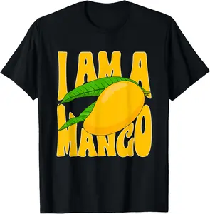 Funny Mango Fruit - I am A Mango Casual Short Sleeve Cotton T-Shirt