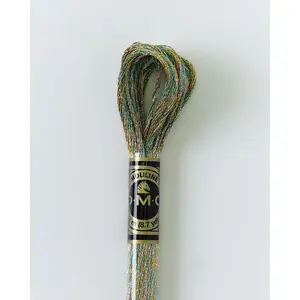 DMC Embroidery Stranded Thread - Mouliné Light Effects - E135 - Metallic Spring Sparkle
