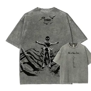 Attack on Titan Unisex Fit Washed T-Shirt66