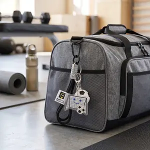 Gym Keychain Set with Grip Strength Ring Mini Dumbbell & Foam Roller Fitness Lover Gift Workout Accessory for Bag Keys Motivational Gym Gear for Men Women Hanging Decor ellipse vase whimsical home outdoorfun