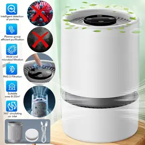 Desktop Mini Air Purifier, HEPA Filter Air Cleaner with Activated Carbon, USB Powered Odor Remover for Office Bedroom#Summervibes