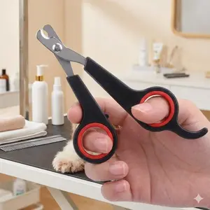 304 Stainless Steel Anti-Slip Pet Nail Clippers, Universal Trimmer for Dogs Cats Rabbits Hamsters, Ergonomic Non-Slip Handle, Detachable Blade
