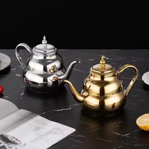 1pc Thickened stainless steel multi-purpose kettle, hotel restaurant with filter screen teapot, home use long spout pot, suitable for induction cook, Kitchenware