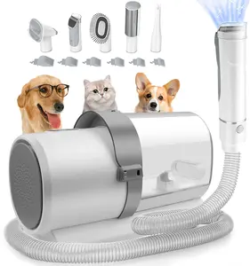 Pet Grooming Vacuum Kit 5-in-1 - Powerful Multifunctional Tool with 6 Guide Combs for Pet Shedding, Home Cleaning, and Fur Removal - Easy to Use and Clean, Ideal for Pet Owners and Homekeepers