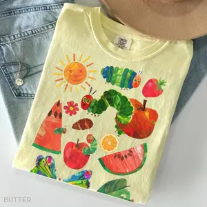 Comfort Colors Hungry Caterpillar Back To School Shirt, Hungry Caterpillar Teacher Shirt, Teacher Life Shirt, Childrens Book Shirt, Gift For Teacher