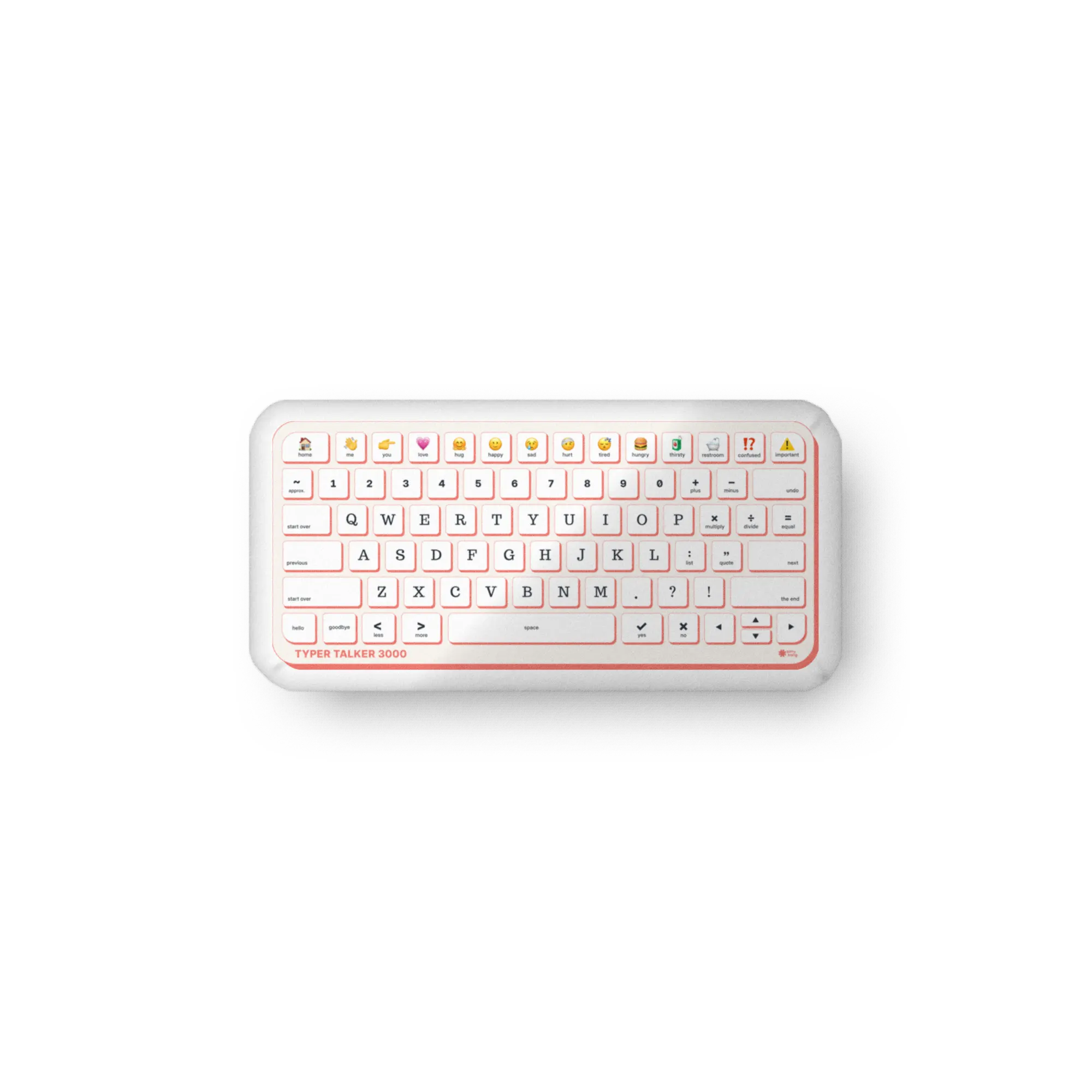 Typer Talker 3000 - Keyboard Pillow - Lippy