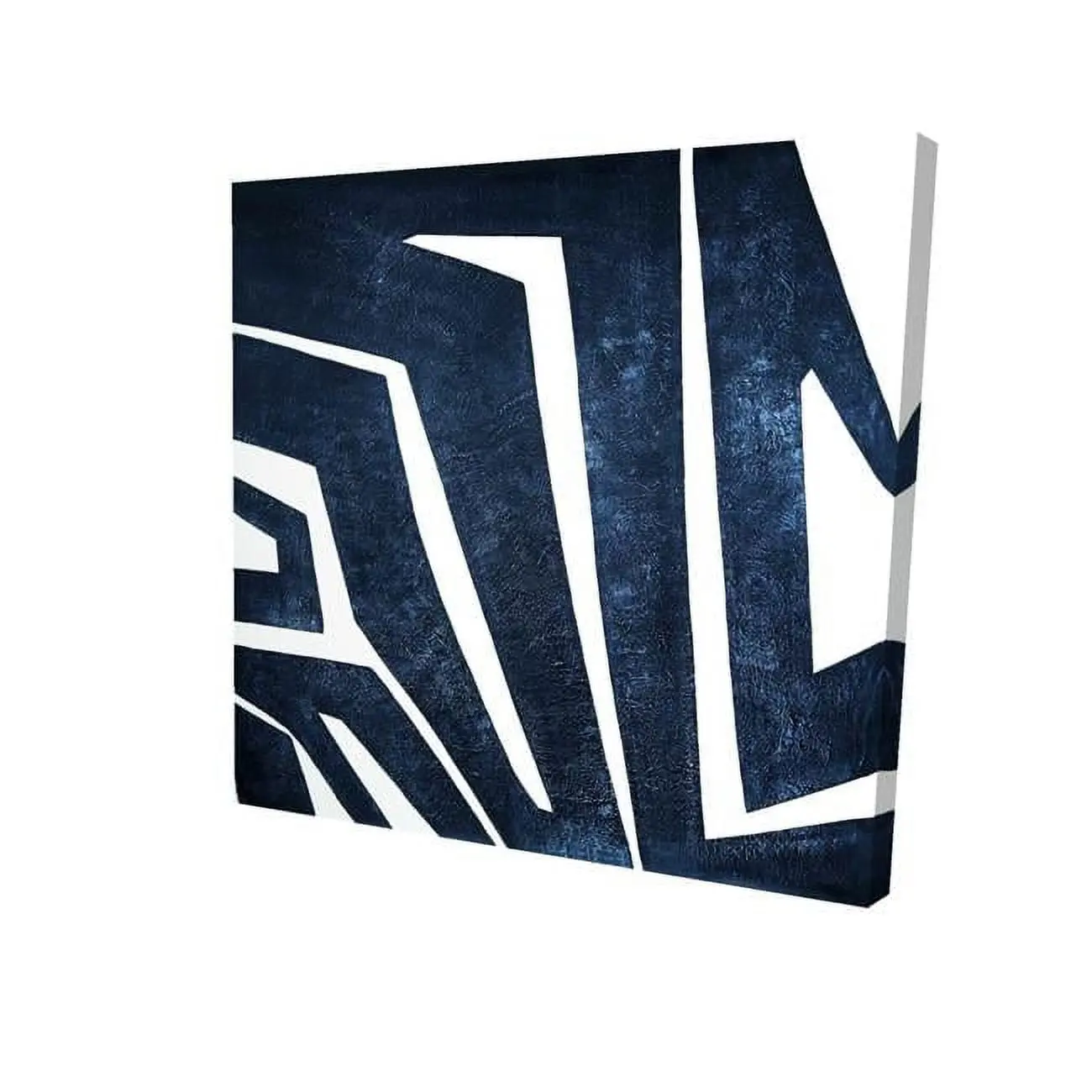 16 x 16 in. Blue Labyrinth-Print on Canvas