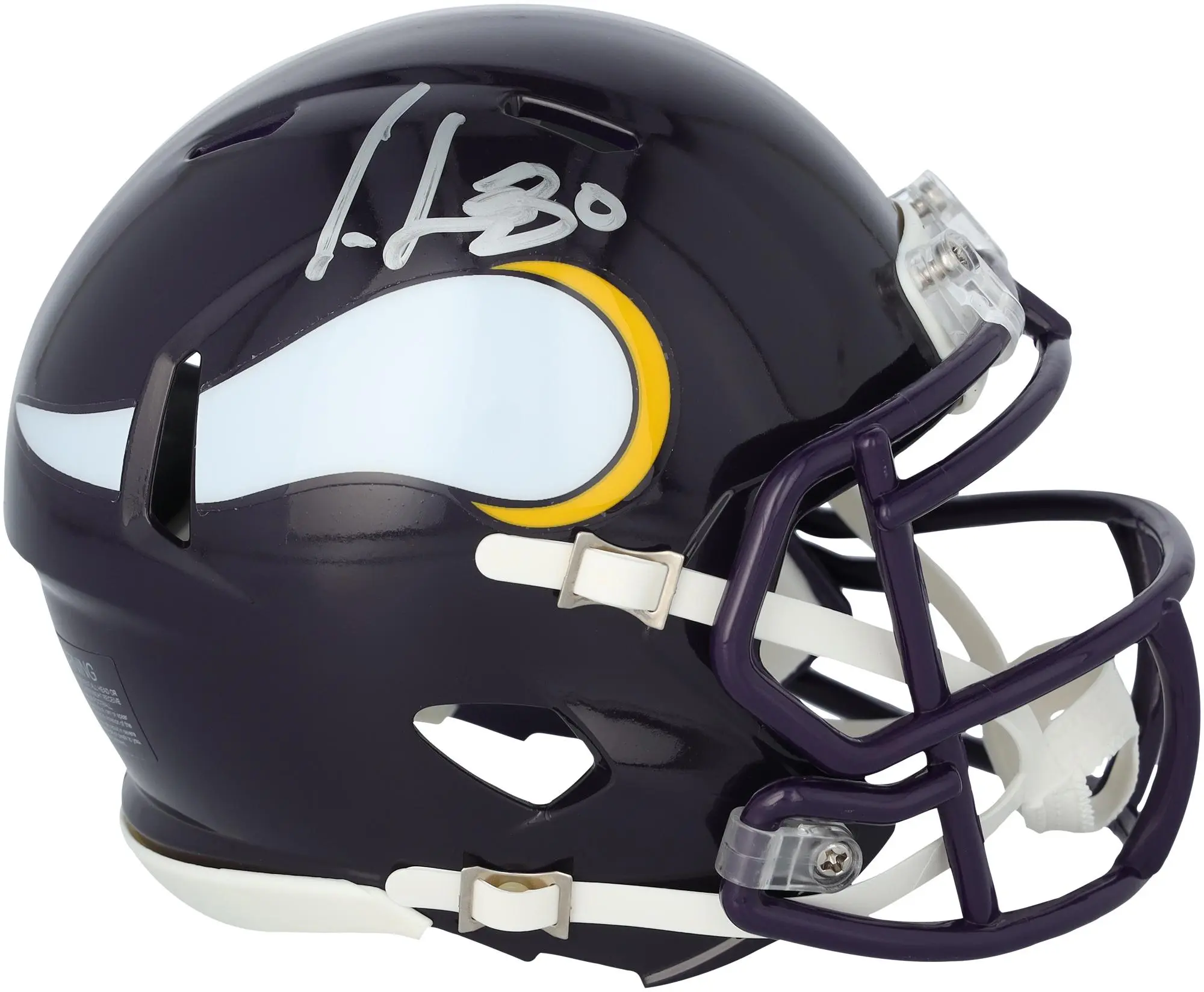 Cris Carter Minnesota Vikings Autographed Riddell 1983-2001 Throwback Speed Mini Helmet - Fanatics Authentic Certified