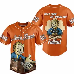 Fallout Personalized Baseball Jersey, Gift for Fans