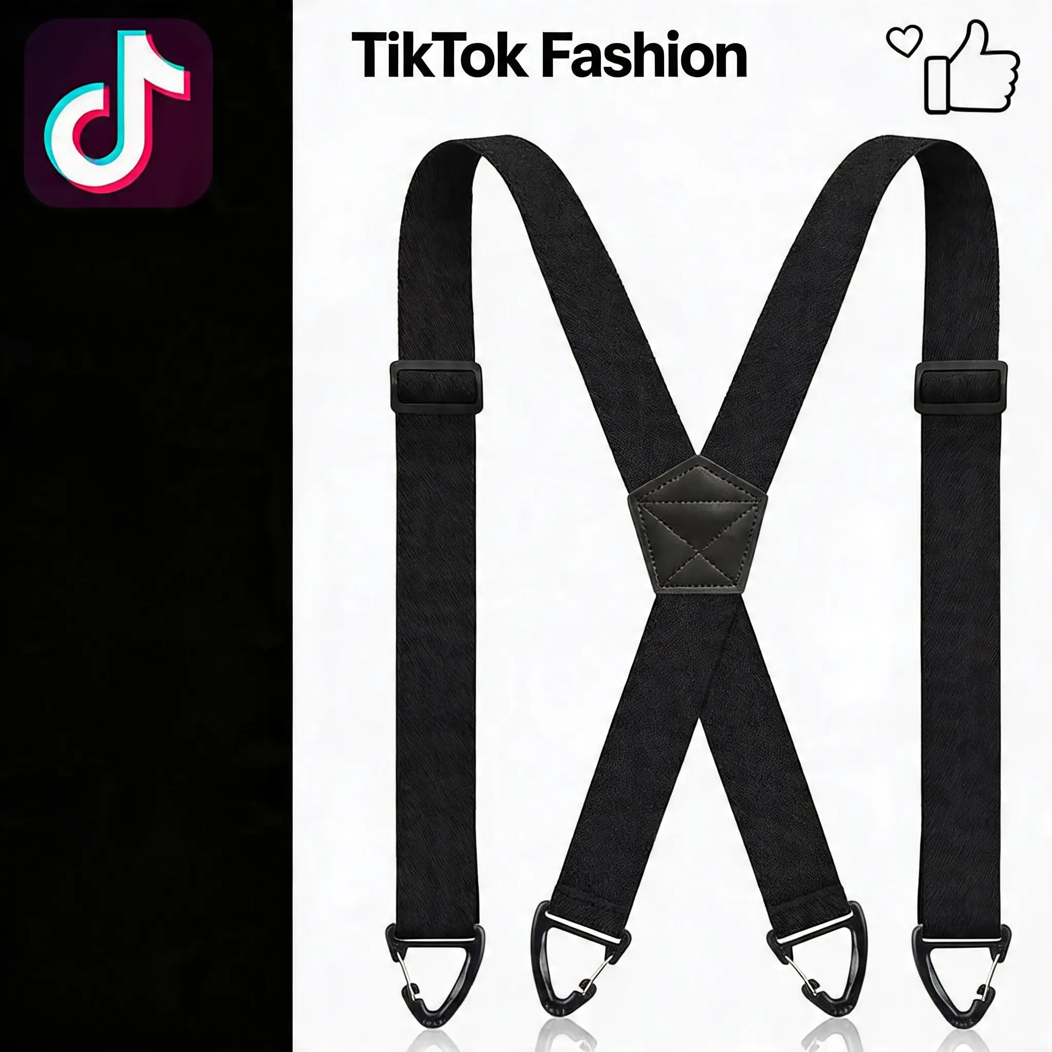 X-Back Hidden Suspenders – 1.5" Heavy Duty Work Suspenders for Men & Women, Under-Clothing Comfort, No-Slip Adjustable Straps