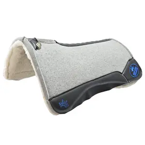 Best Ever 1" Kush Fleesar Series Saddle Pad with Black Wear Leathers- 32"X32"