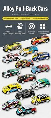 Vileafy 30 Mini Race Cars for Kids 4-8 Years Old Pull-Back Mechanism Fun Classroom Party Toys Bulk Pack