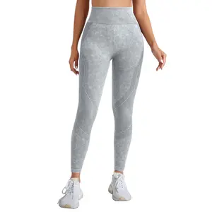 Women's Solid High Waist Sports Leggings, Sporty High Stretch Leggings, Targeted Compression Sportswear, Seamless Yoga Legging Pants, Gym Outfits for Outdoor Running Athletic Style Workout Unrestricted Mobility Flexible Muscle Recovery