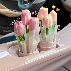 Car Flower Vase Decoration, Car Cup Holder Vase Decoration, Car Interior Decoration Accessories for Women, Car Accessories for Car Decoration