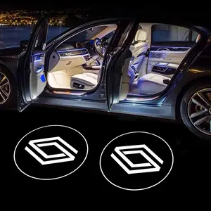 2 Pieces LED Car Welcome Logo Projector Light, Door Lamp Accessories for Renault Megane Koleos Laguna Talisman Latitude, New Style
