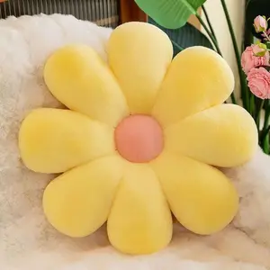 Car Seat 40cm Sunflower Pillow Soft Flower Pillow Skin Friendly Daisy Seat Cushion Office Lumbar Support