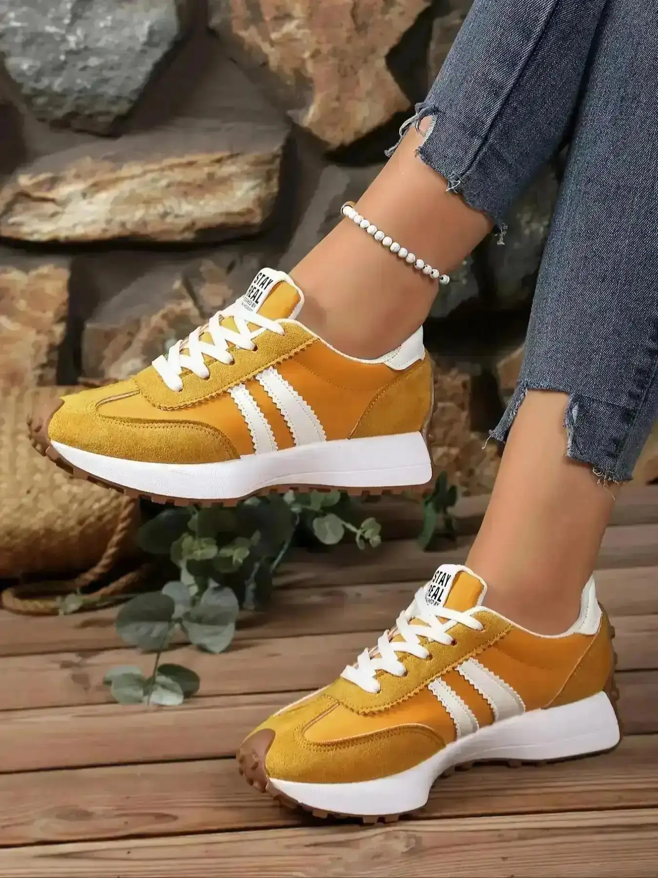 Spring Fall Trendy Sport Shoes Daily Trainers PT Asymmetrical Design Medium Width Sole Low Top All-Season Comfort Padded Versatile Running Multi Purpose Shock Absorb Stretch Chic Style Basic modern comfortable