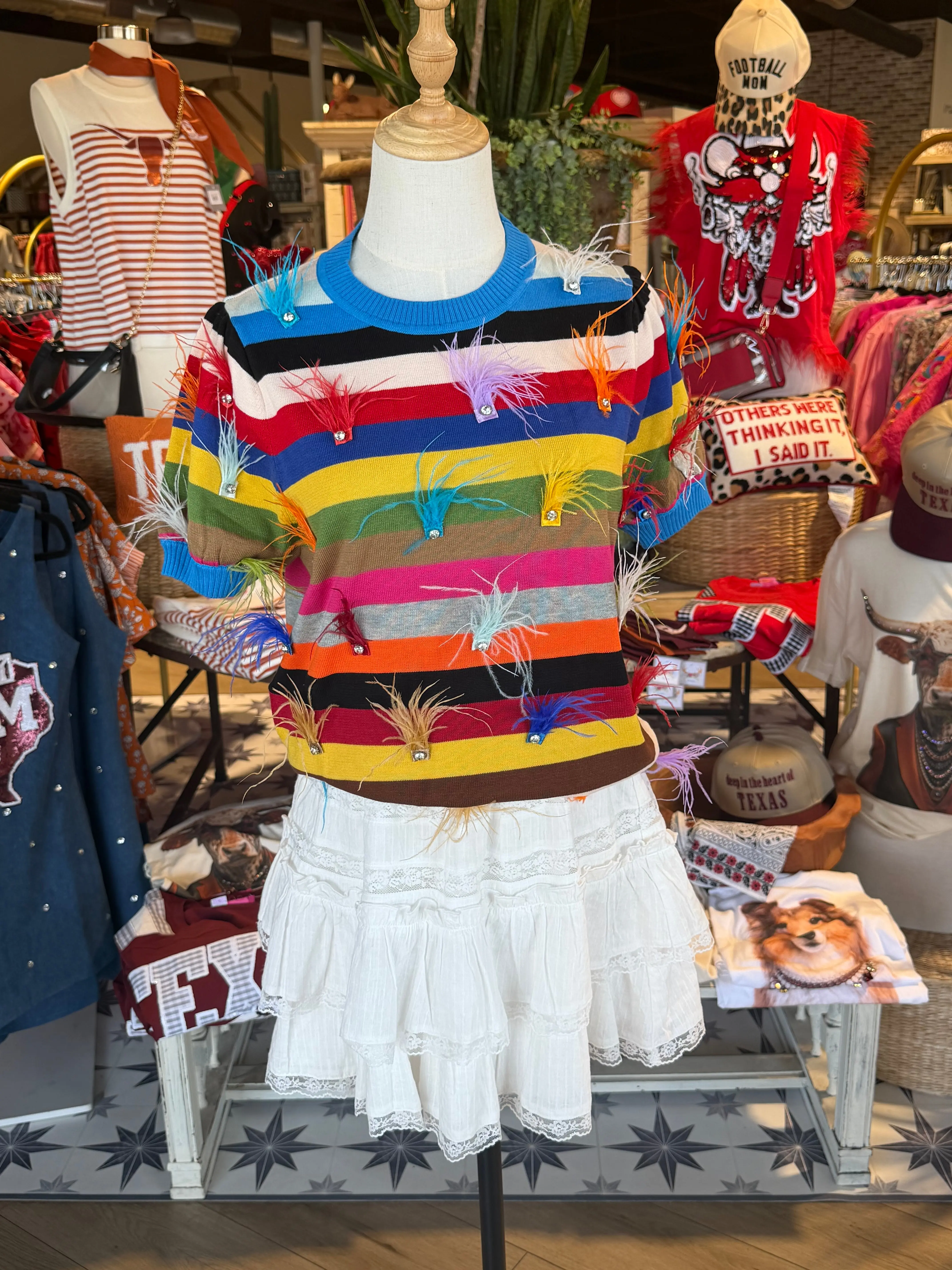 Feather Sweater Tee