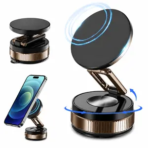 2026 New Vacuum Adsorption Car Magnetic Phone Holder Suction Cup Mount for Car Navigation Universal for Vehicles Strong Magnetic Suction Stable Durable Adjustable Angle