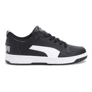 PUMA Mens Rebound Layup Lo Lace Up Sneakers Shoes Casual - Black, White