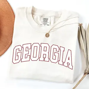 Comfort Colors Georgia T- Shirt, Vintage Georgia Shirt, Game Day Shirt, Women's Georgia Retro Style Shirt, Unisex