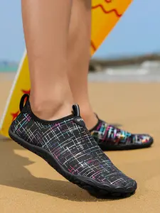 1 pair of hiking shoes, wading shoes, beach shoes, unisex, lightweight and breathable, non slip sole, suitable for outdoor hiking, wading, swimming, fishing, drifting, camping, rowing, etc, Breathable Water Shoes