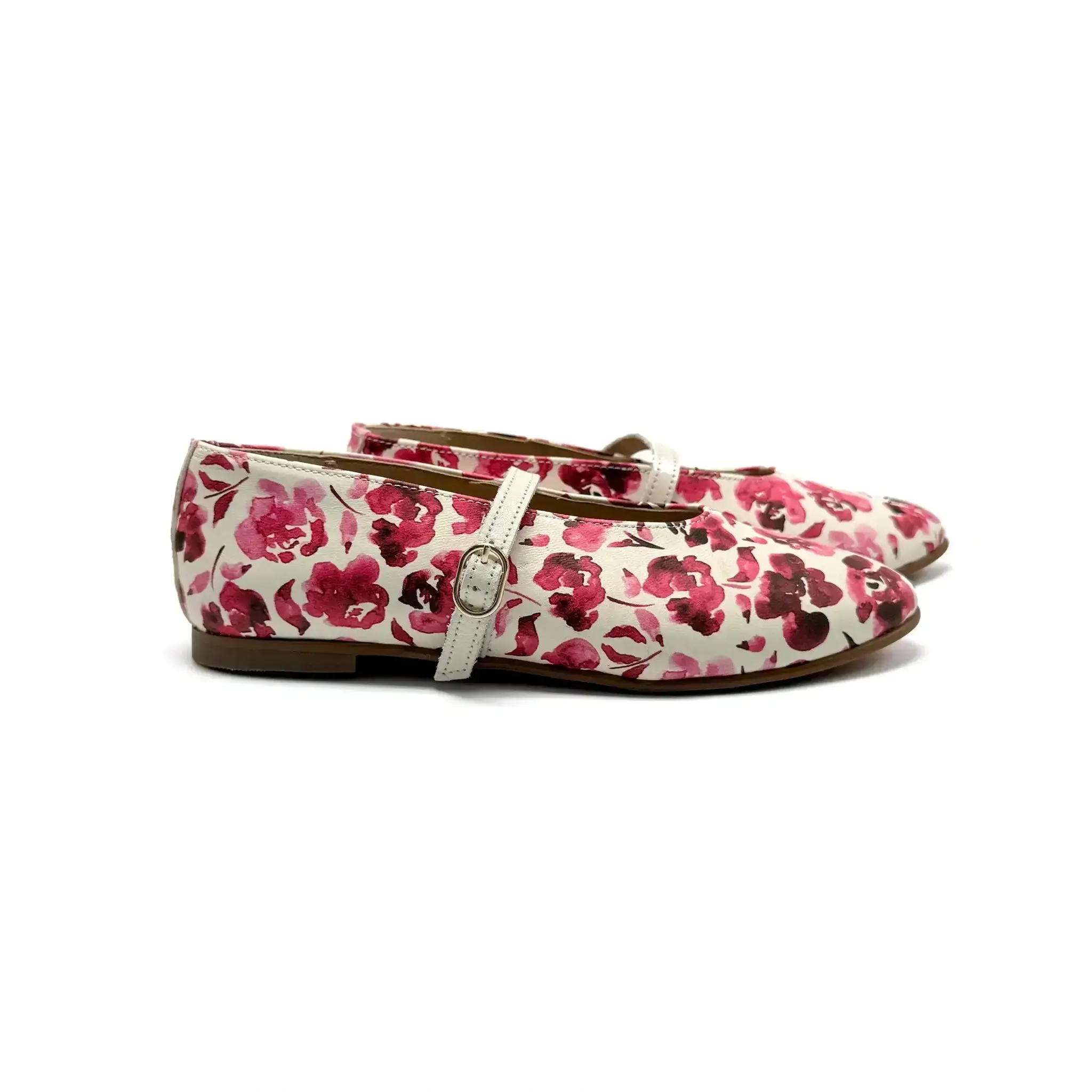 Blublonc Becky Pink Floral Mary Jane