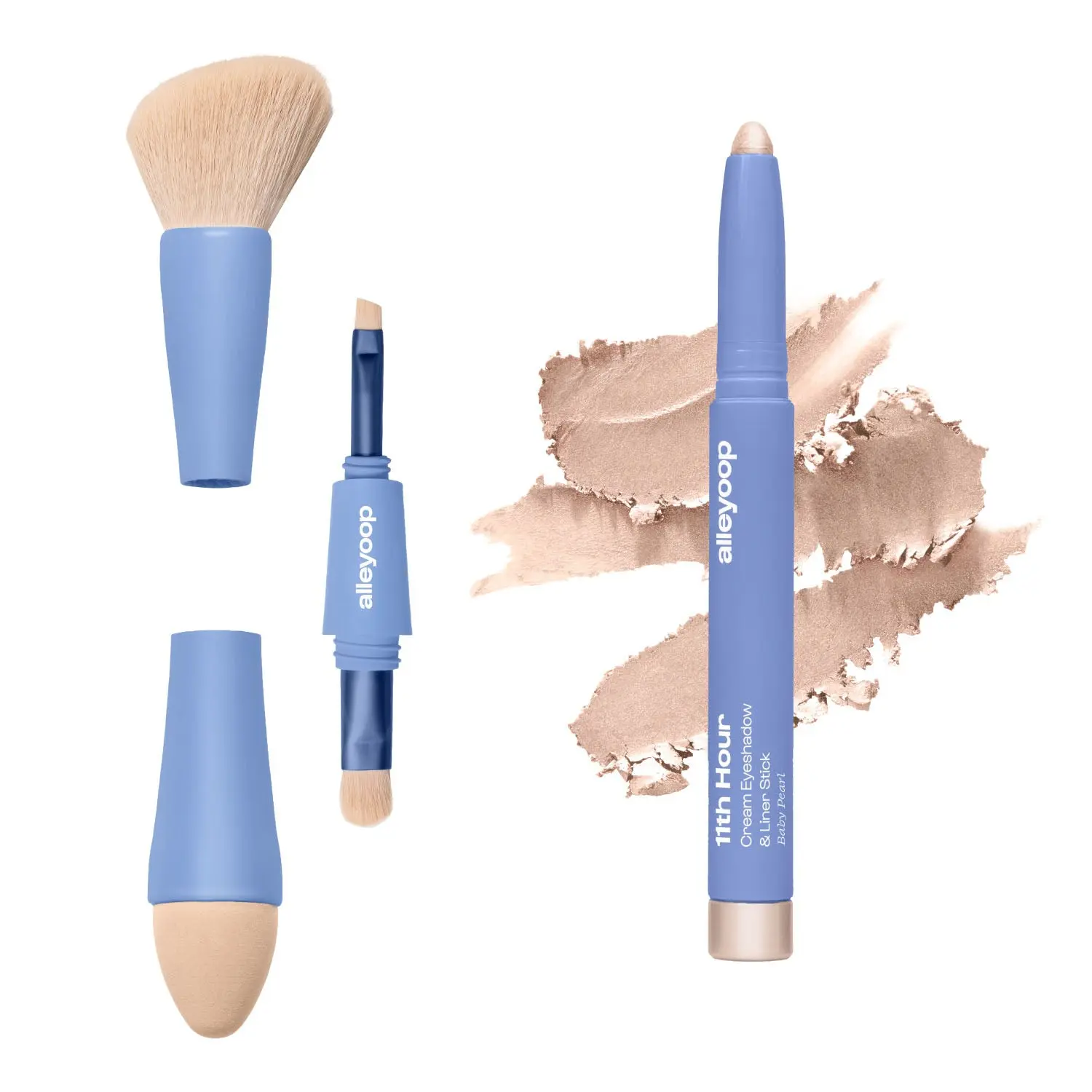 Best-selling Duo: Multi-Tasker 4-in-1 Brush & 11th Hour Cream Eyeshadow Stick Best-selling Duo: Multi-Tasker 4-in-1 Brush & 11th Hour Cream Eyeshadow Stick