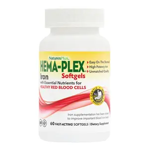 HEMA-PLEX Iron Softgels by NaturesPlus -- Supports total blood health in an effective, gentle formulation.