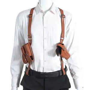 Tactical Underarm Universal G17 Holster 92 Outdoor Concealed 1911 Leather Gun Bag Men's Sling Tactical Underarm Universal G17 Holster 92 Outdoor Concealed 1911 Leather Gun Bag Men's Sling